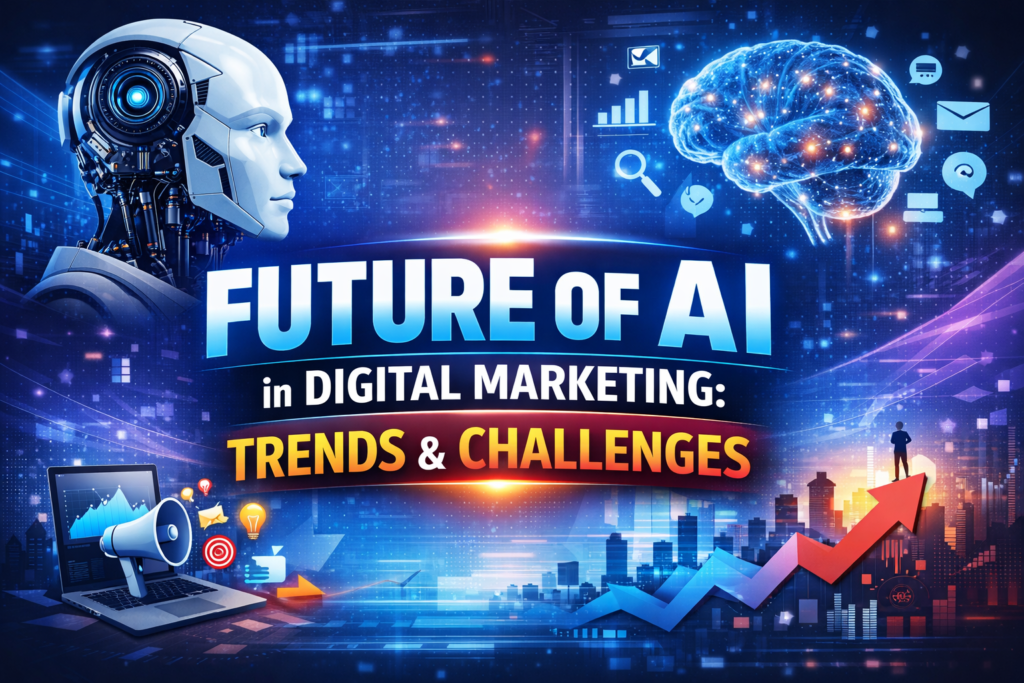 Digital marketing and technology concept with online growth